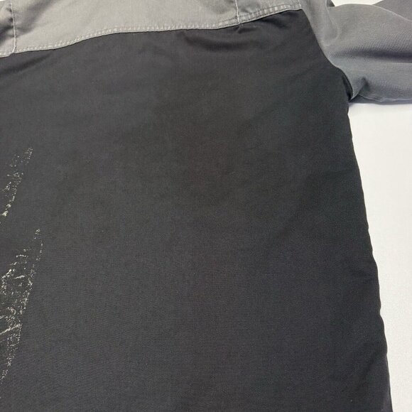 Dickies Jacket Mens XL Black.Gray Full Zip Shop Mechanic Quilted Lined Canvas - Picture 10 of 16